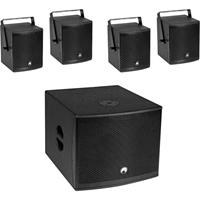 Omnitronic Molly-12A+Molly-6 Actieve PA-luidsprekerset Incl. subwoofer, Bluetooth