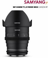 Samyang MF 24mm T1,5 VDSLR MK2 Objektiv für Canon RF (77 mm Filtergewinde, Vollformat / APS-C Sensor)