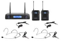 Vonyx WM62B Wireless System with Two Bodypacks (863 - 865 MHz)