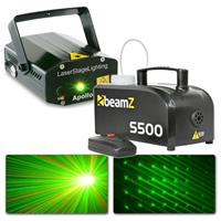 BeamZ lichtset met S500 rookmachine en laser