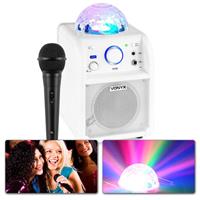 Vonyx SBS50 Bluetooth party speaker with LED, white