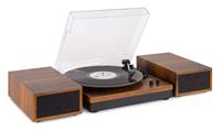 Fenton RP165 stereo platenspeler met Bluetooth en speakers - Hout