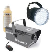 LED Stroboscoop Wit met S500 Rookmachine met vloeistof