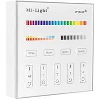 Mi-Light Miboxer mart Touch Wandbediening - Rgb+cct - 4 Zone at Wit