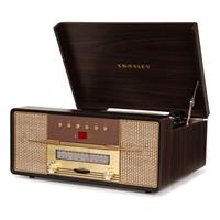 Crosley Rhapsody Mahogany Record Player with Entertainment System