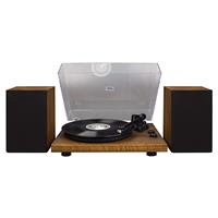 Crosley C62 Walnut Bluetooth Turntable with Speakers (Walnut)