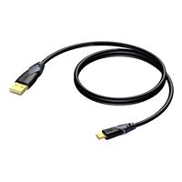 Procab CLD615/1,5 USB A naar USB mini B kabel 150cm