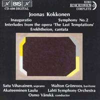 Joonas Kokkonen - Symphony No. 2 (Vanska, Lahti So, Vihavainen) CD