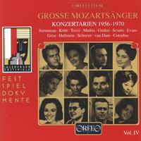 Naxos Deutschland Musik & Video Vertriebs-GmbH / Poing Grosse Mozartsänger Vol.4-Konzertarien 1956-1970