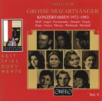Naxos Deutschland Musik & Video Vertriebs-GmbH / Poing Grosse Mozartsänger Vol.5-Konzertarien 1972-1983