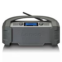 Lenco Ip54 Dab+, Fm Radio, Bt  Odr-150gy Zwart-grijs