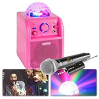Vonyx SBS50P accu Bluetooth karaoke set met draadloze microfoon en