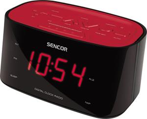 Sencor SRC 180 RD - Klok Zwart, Rood radio