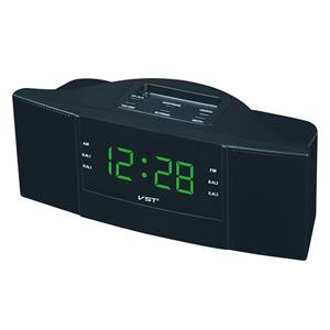 Huismerk Clock Controlled Radio LED Clock AM / FM Digital Gift (Groen)