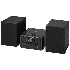 Denver MDA-270 Stereoset AUX, Bluetooth, CD, DAB+, FM, USB Incl. afstandsbediening, Incl. luidspreker 2 x 5 W Zwart