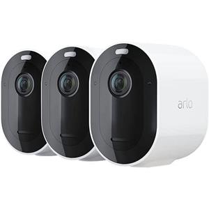 ARLO Pro4 Spotlight white, 3cam Kit VMC4350P-100EUS WiFi IP-Bewakingscameraset Met 3 cameras 2560 x 1440 Pixel