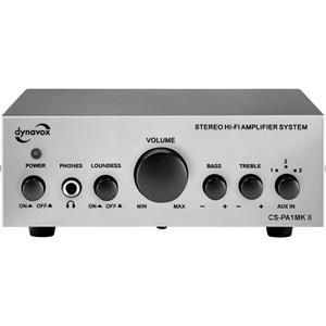 Dynavox »CS-PA1 MK II« Verstärker (60 W, Mini Stereo-Verstärker, Klangregelung für Bass und Hochton, 6,3 mm Klinken-Anschluss für Kopfhörer)