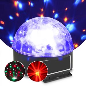 Magic Jelly Ball discolamp met 6 felle en gekleurde LED's