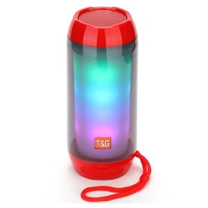 T&G TG643 Draagbare Bluetooth-luidspreker met LED-lampje - Rood