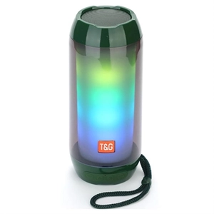 T&G TG643 Draagbare Bluetooth-luidspreker met LED-lampje - Groen