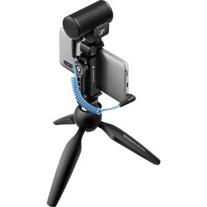 Sennheiser mke 200 mobile kit Cameramicrofoon Zendmethode:Kabelgebonden Incl. standaard, Incl. windkap, Incl. kabel, Incl. tas