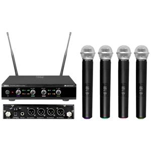 Omnitronic UHF-E4 (518 - 548 MHz) Wireless Microphone System