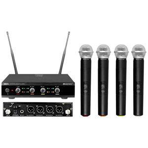 Omnitronic UHF-E4 (823 - 832 MHz) Wireless Microphone System (823 - 832 MHz)