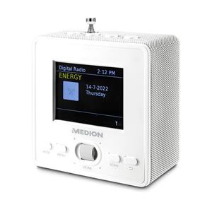 Medion S66004 Steckdosenradio 6,1cm Farbdisplay DAB+/PLL-UKW 3W RMS weiß Audio-System (MD43461)