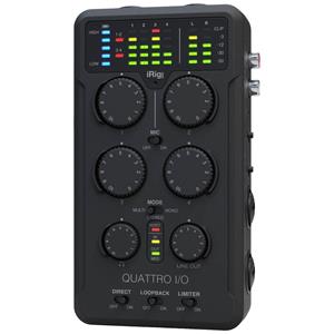ikmultimedia IK Multimedia Audio Interface iRig Pro Quattro I/O Monitor-Controlling