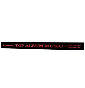 Fiftiesstore Wurlitzer 2800 Model 'Top Album Music' Display Strook - Rood