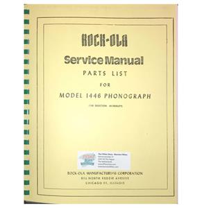 Fiftiesstore Rock-Ola Model 1446 Jukebox Service Manual & Parts List