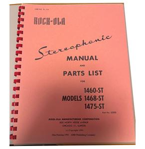 Fiftiesstore Rock-Ola 1460-ST 1468-ST 1475-ST Manual En Parts List