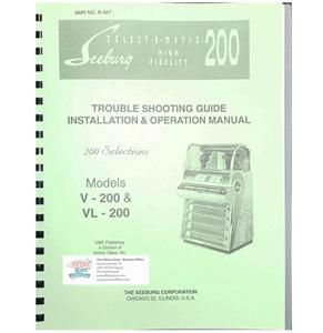 Fiftiesstore Seeburg V-200 And VL-200 Trouble Shooting, Installation And Operation Manual