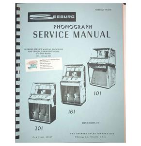 Fiftiesstore Seeburg Models 101,161 & 201 Jukebox Manual - 1958