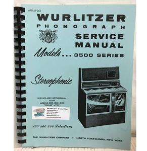 Fiftiesstore Service Manual Voor Wurlitzer Jukebox Model 3500