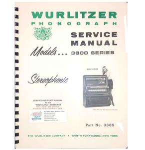 Fiftiesstore Wurlitzer 3800 Americana Jukebox Service Manual