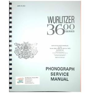 Fiftiesstore Wurlitzer 3600 Series Superstar Service En Onderdelen Manual
