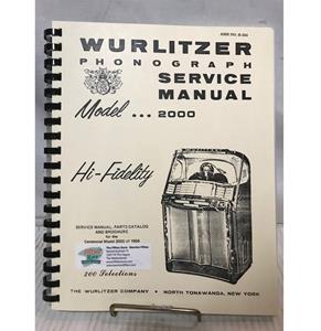 Fiftiesstore Wurlitzer 2000 Jukebox Service Manual