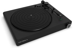 VICTROLA Stream Onyx Plattenspieler mit WLAN Streaming mit Audio Technica VM95 Tonabnehmer schwarz