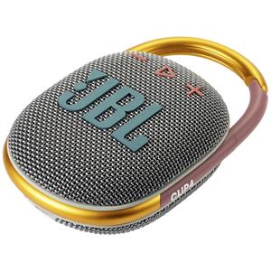 JBL Harman Clip 4 Bluetooth luidspreker Incl. houder, Outdoor, Stofdicht, Draagbaar, Waterdicht Grijs, Oranje