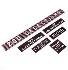 Fiftiesstore Wurlitzer 2000 instructie glaasjes (6 stuks)
