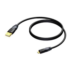 Procab CLD614/1,5 USB A naar USB micro B kabel 150cm