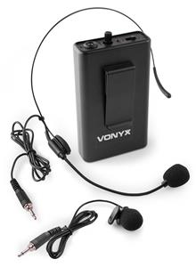 Vonyx BP12 bodypack met headset voor  UHF systemen - 864.500 MHz