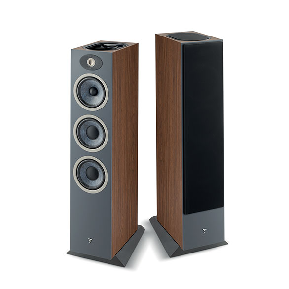 Focal  Theva N3-D Dolby Atmos Vloerstaande Speaker - Dark Wood
