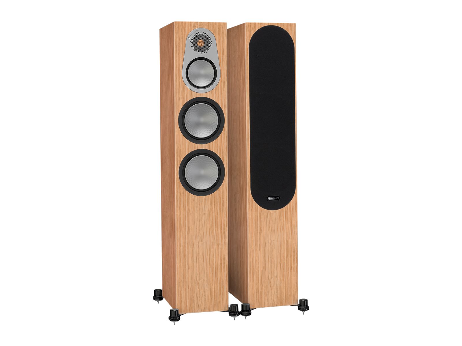 MonitorAudio Monitor Audio: Silver 300 Vloerstaande Speakers 2 stuks - Natural Oak