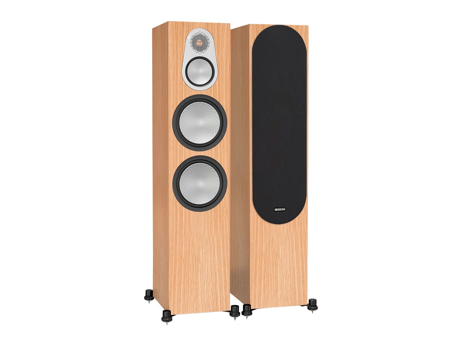 MonitorAudio Monitor Audio: Silver 500 Vloerstaande Speakers 2 stuks - Natural Oak