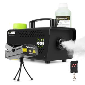 Fuzzix Partyset met  F500S Rookmachine - 1L Rookvloeistof - Laser