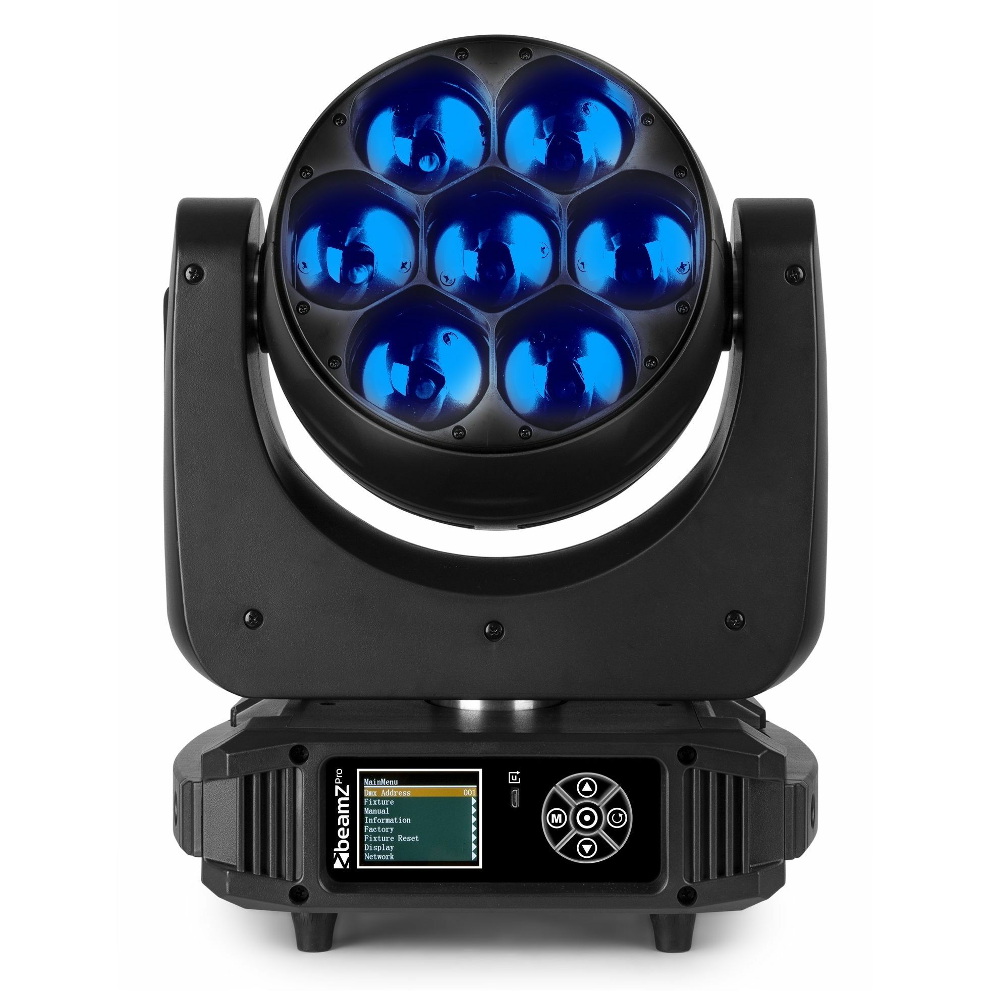 BeamZ Professional MHL740 LED Moving Head Zoom 7x40 Watt