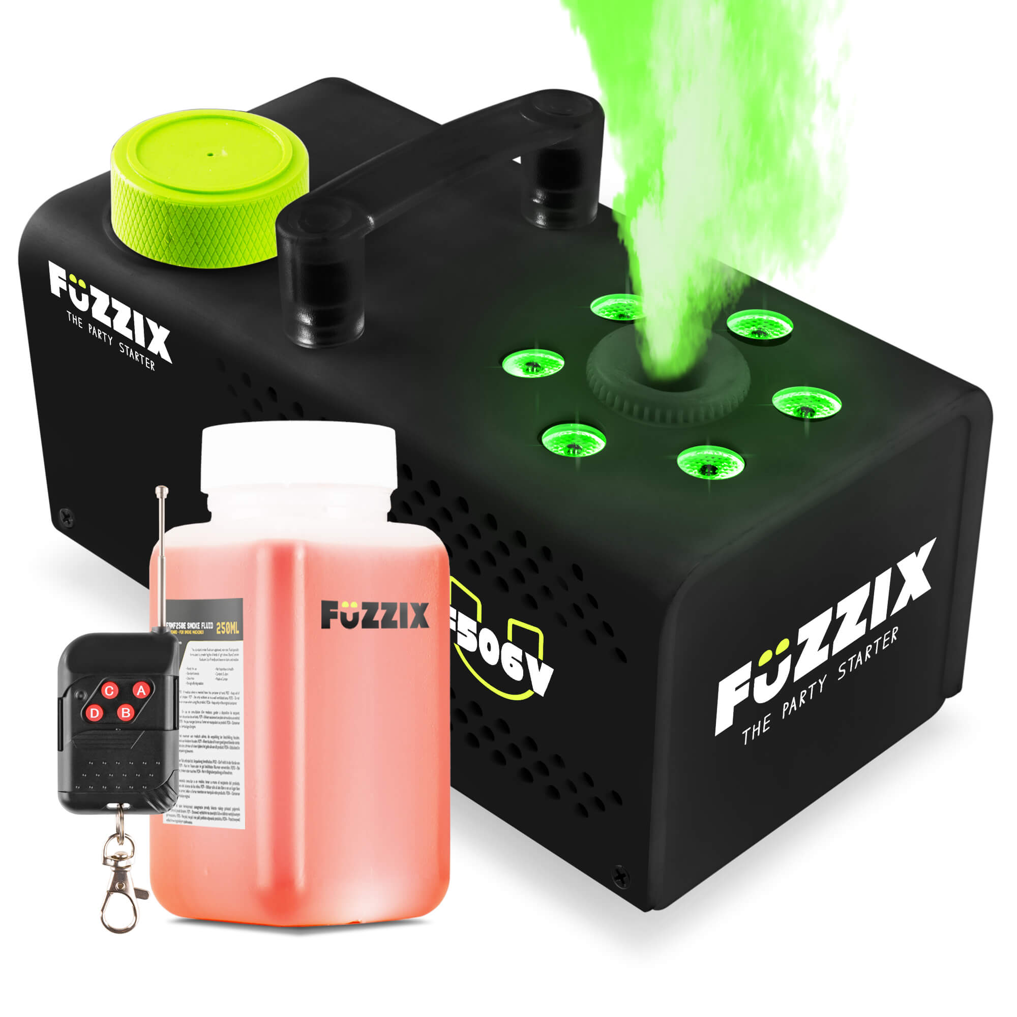 Fuzzix F506V Verticale rookmachine - 6 RGB LEDs - Draadloze