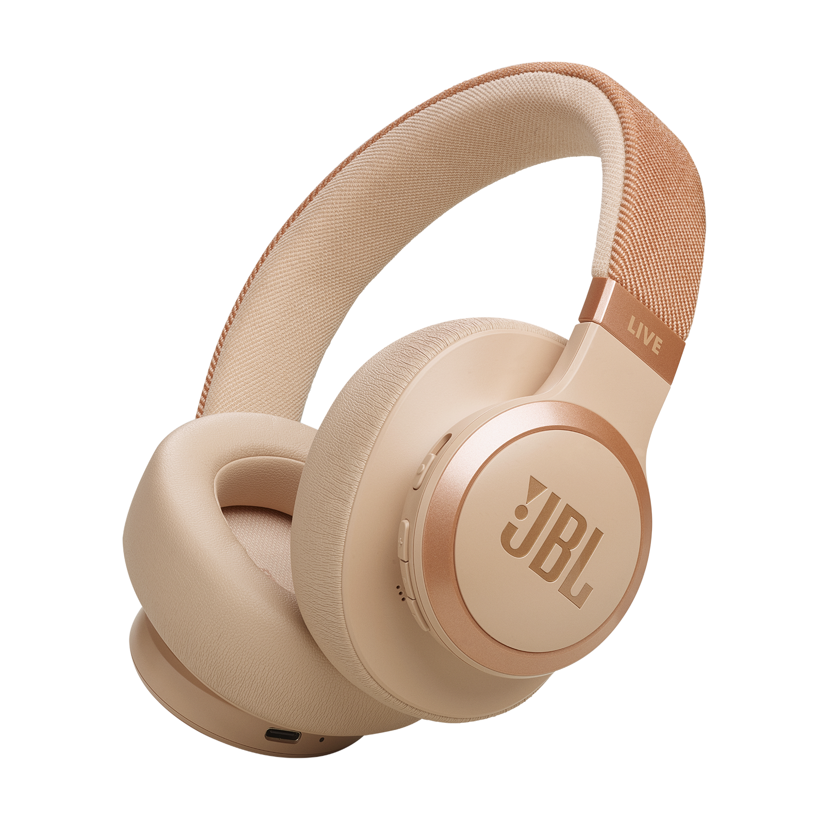 JBL Live 770NC Refurbished Sand Over-Ear Headphones REFURBISHED